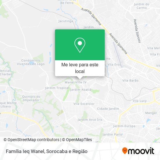 Família Ieq Wanel mapa