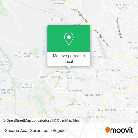 Sucaria Açai mapa