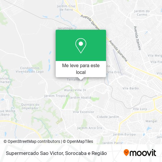 Supermercado Sao Victor mapa