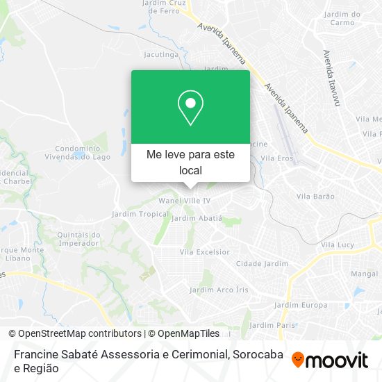 Francine Sabaté Assessoria e Cerimonial mapa