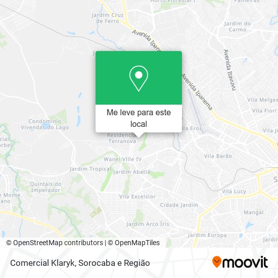 Comercial Klaryk mapa