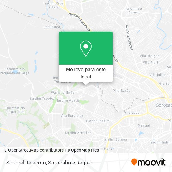 Sorocel Telecom mapa