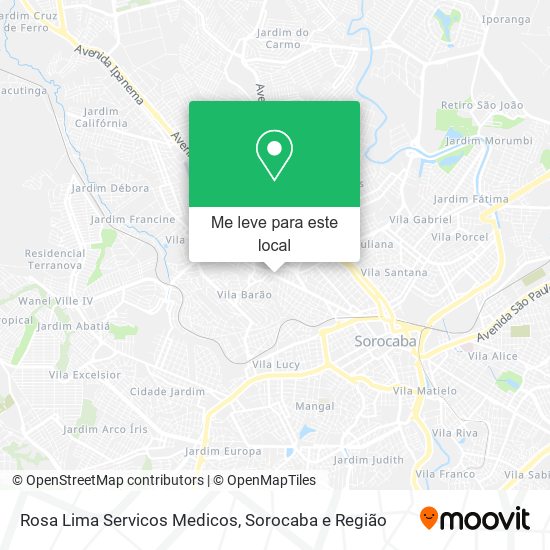 Rosa Lima Servicos Medicos mapa