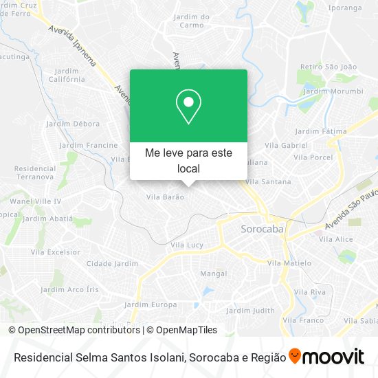 Residencial Selma Santos Isolani mapa