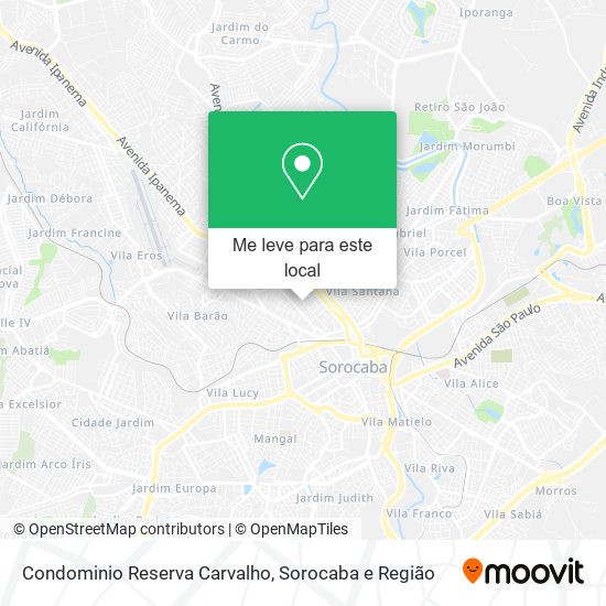 Condominio Reserva Carvalho mapa