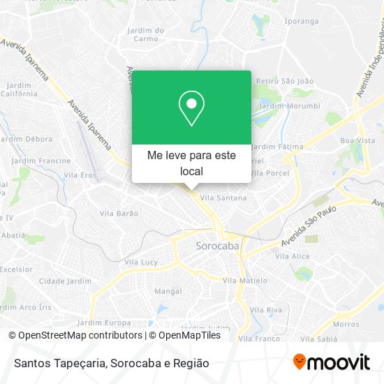 Santos Tapeçaria mapa