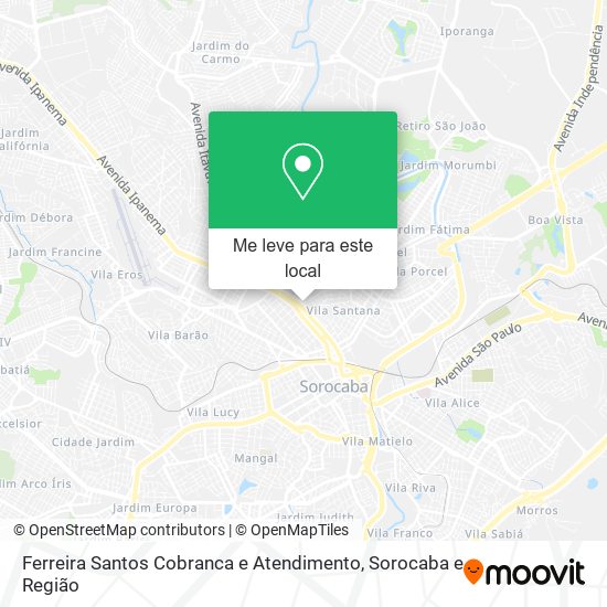 Ferreira Santos Cobranca e Atendimento mapa