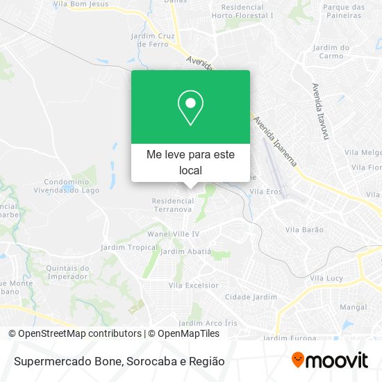 Supermercado Bone mapa