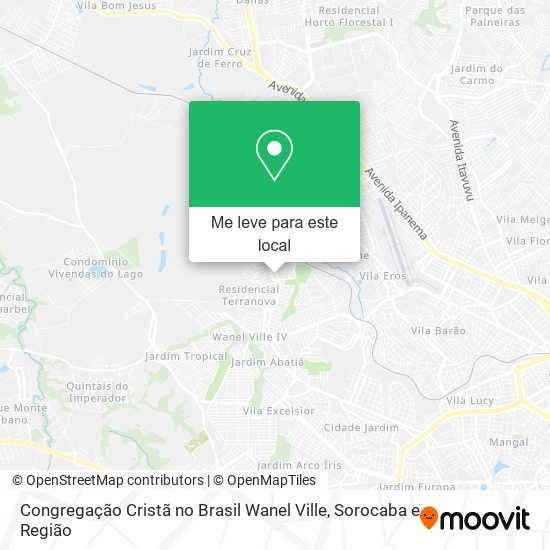 Congregação Cristã no Brasil Wanel Ville mapa