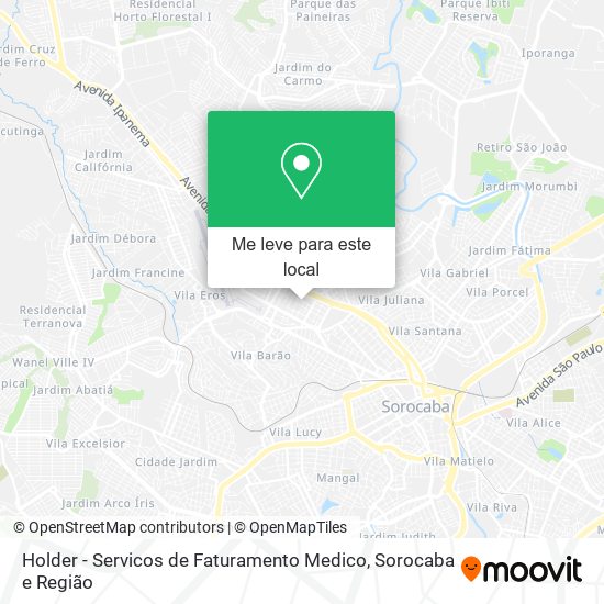 Holder - Servicos de Faturamento Medico mapa