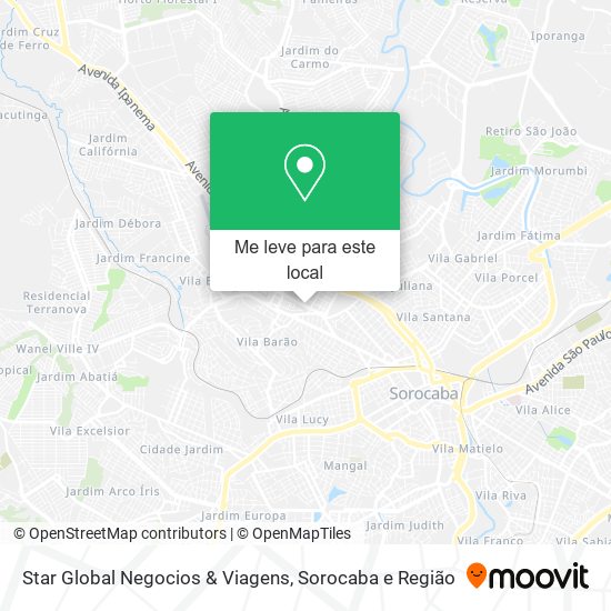 Star Global Negocios & Viagens mapa
