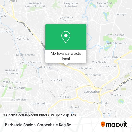 Barbearia Shalon mapa