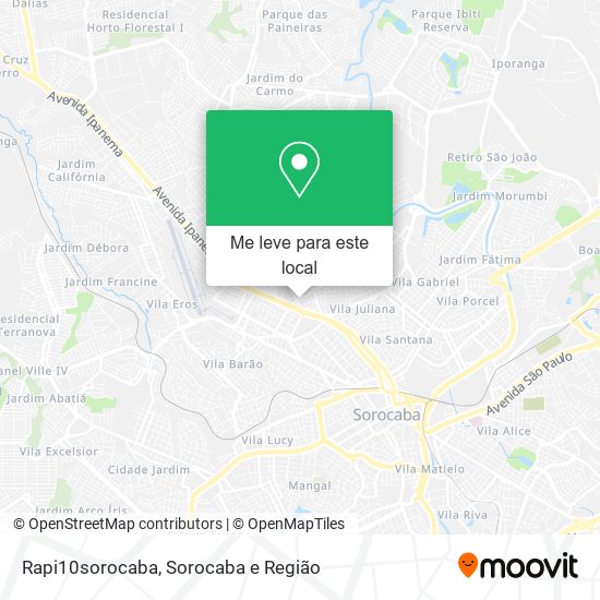 Rapi10sorocaba mapa