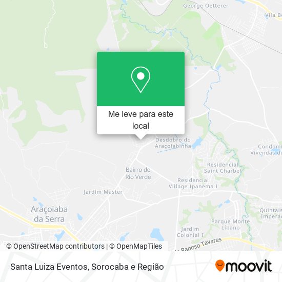 Santa Luiza Eventos mapa