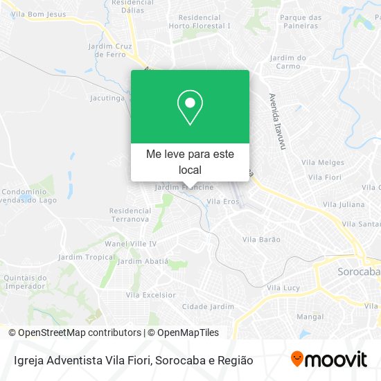 Igreja Adventista Vila Fiori mapa