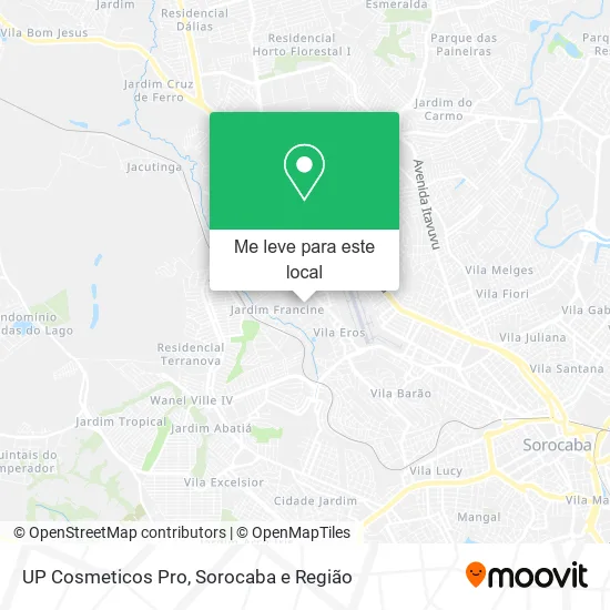 UP Cosmeticos Pro mapa
