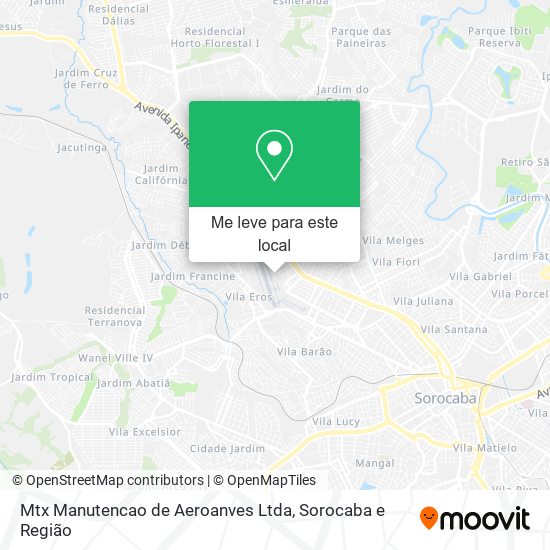 Mtx Manutencao de Aeroanves Ltda mapa