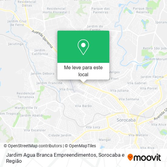 Jardim Agua Branca Empreendimentos mapa