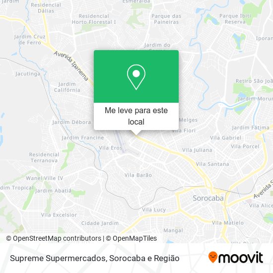 Supreme Supermercados mapa