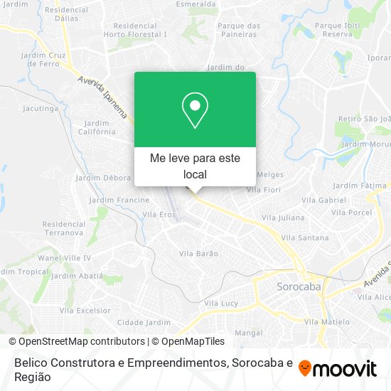 Belico Construtora e Empreendimentos mapa