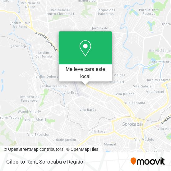 Gilberto Rent mapa