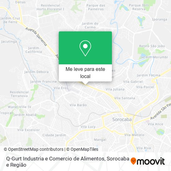 Q-Gurt Industria e Comercio de Alimentos mapa