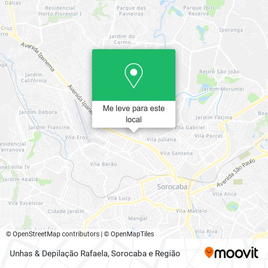 Unhas & Depilação Rafaela mapa