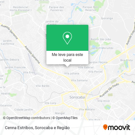 Cenna Estribos mapa