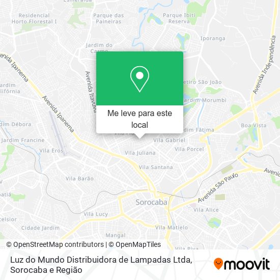 Luz do Mundo Distribuidora de Lampadas Ltda mapa