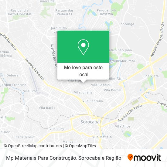 Mp Materiais Para Construção mapa