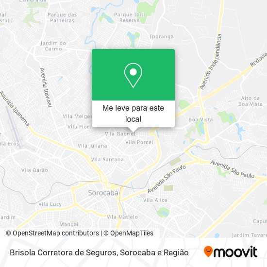 Brisola Corretora de Seguros mapa