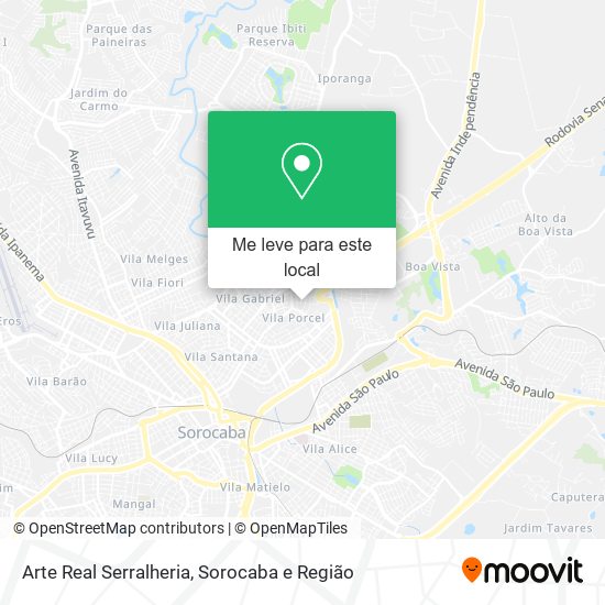 Arte Real Serralheria mapa