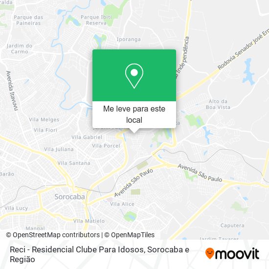 Reci - Residencial Clube Para Idosos mapa