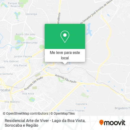 Residencial Arte de Viver - Lago da Boa Vista mapa