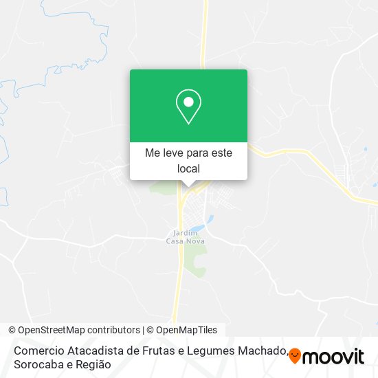 Comercio Atacadista de Frutas e Legumes Machado mapa