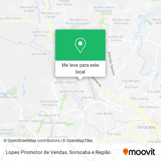 Lopes Promotor de Vendas mapa