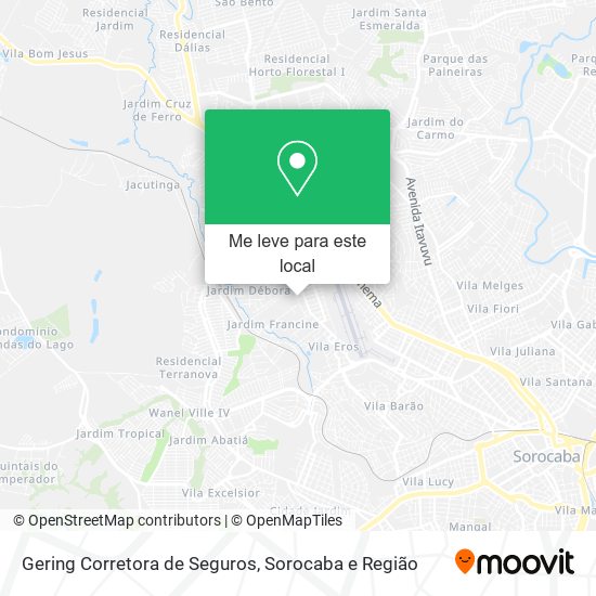 Gering Corretora de Seguros mapa