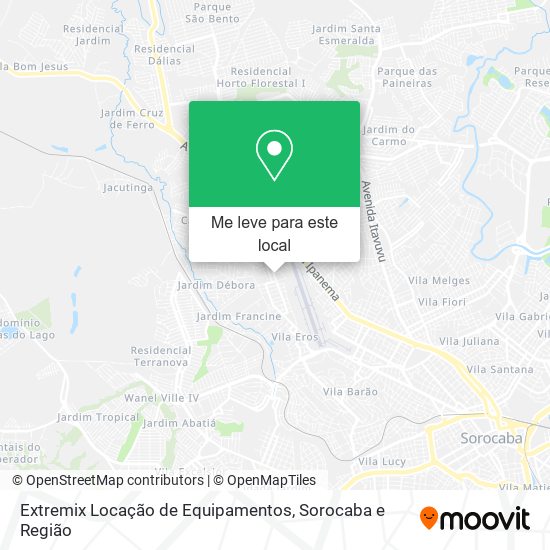 Extremix Locação de Equipamentos mapa