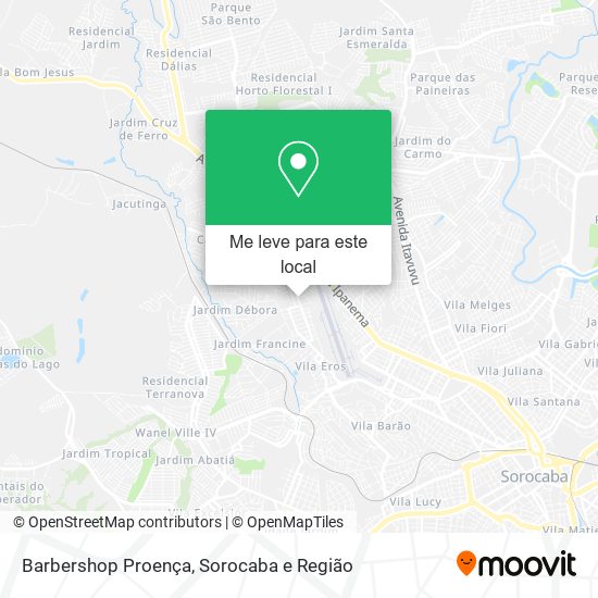 Barbershop Proença mapa