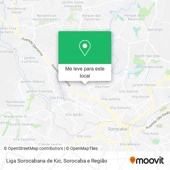 Liga Sorocabana de Kic mapa