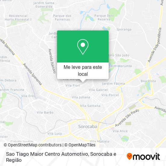 Sao Tiago Maior Centro Automotivo mapa