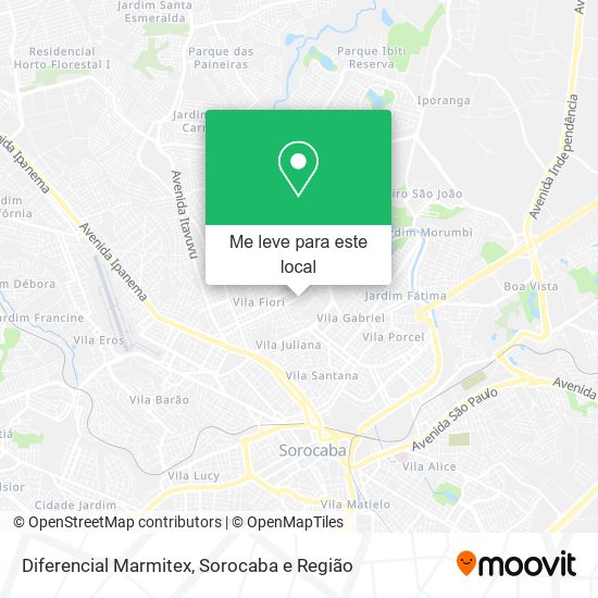 Diferencial Marmitex mapa