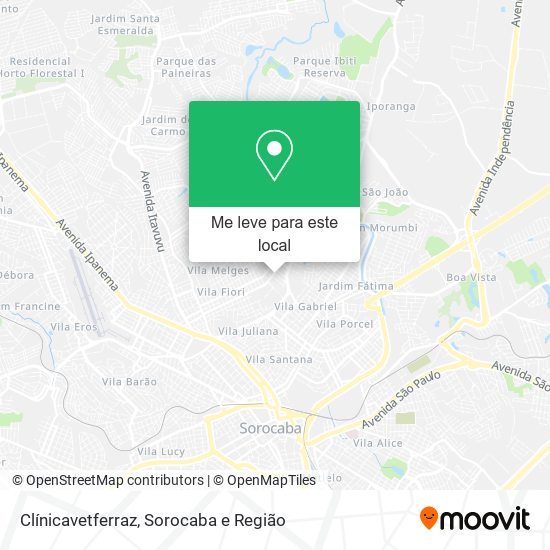 Clínicavetferraz mapa