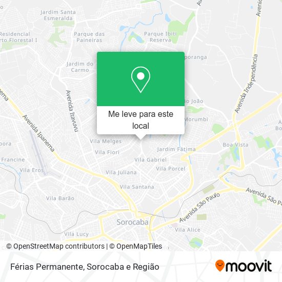 Férias Permanente mapa