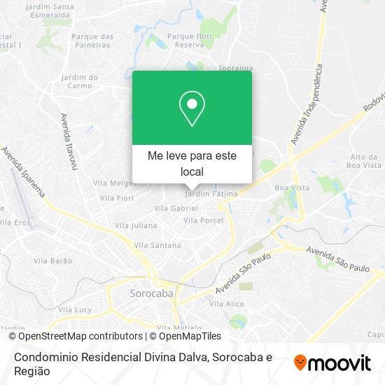Condominio Residencial Divina Dalva mapa