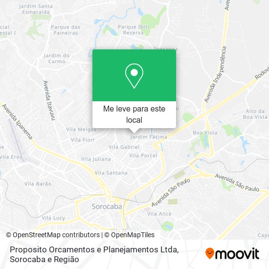 Proposito Orcamentos e Planejamentos Ltda mapa