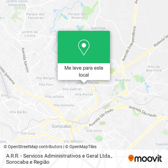 A.R.R. - Servicos Administrativos e Geral Ltda. mapa