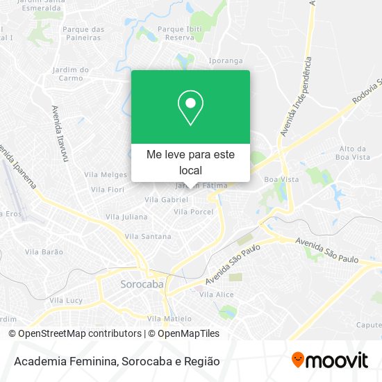 Academia Feminina mapa