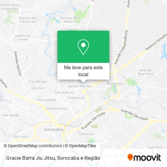 Gracie Barra Jiu Jitsu mapa