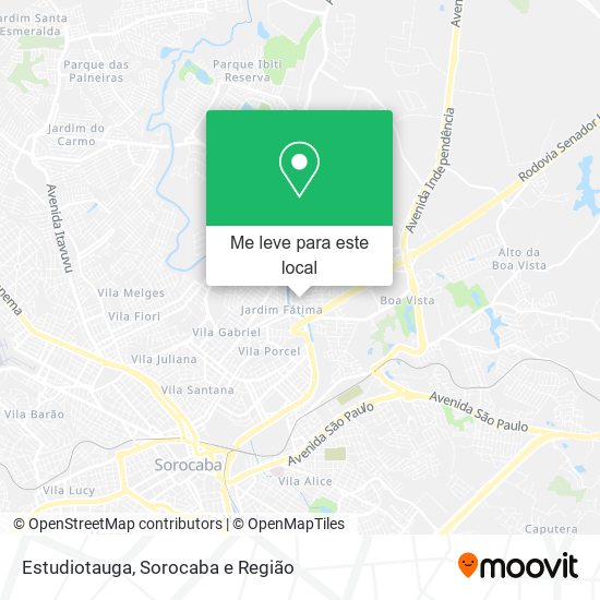 Estudiotauga mapa
